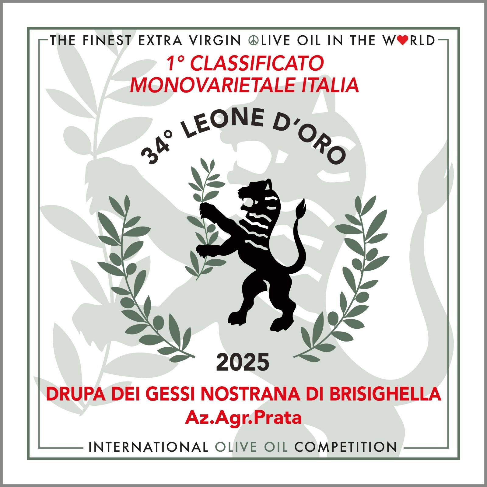 primo premio leone d'oro 2025